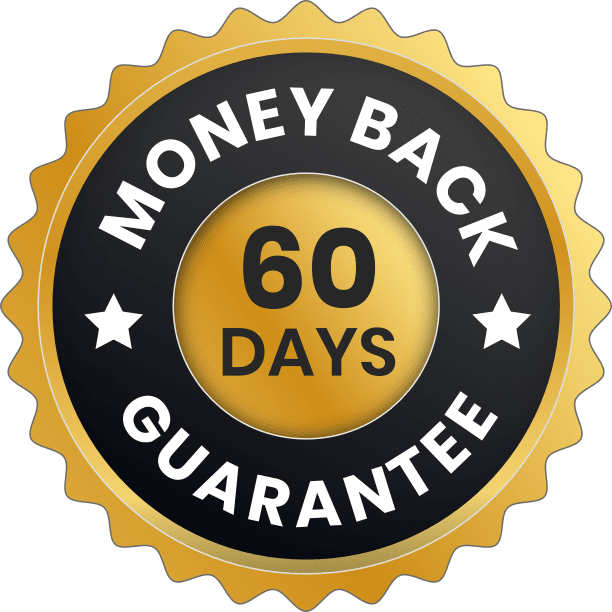 ProstaPure 60-day money-back guarantee badge — full refund